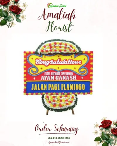 Bunga Papan Congratulation di Rattan Inn Hotel